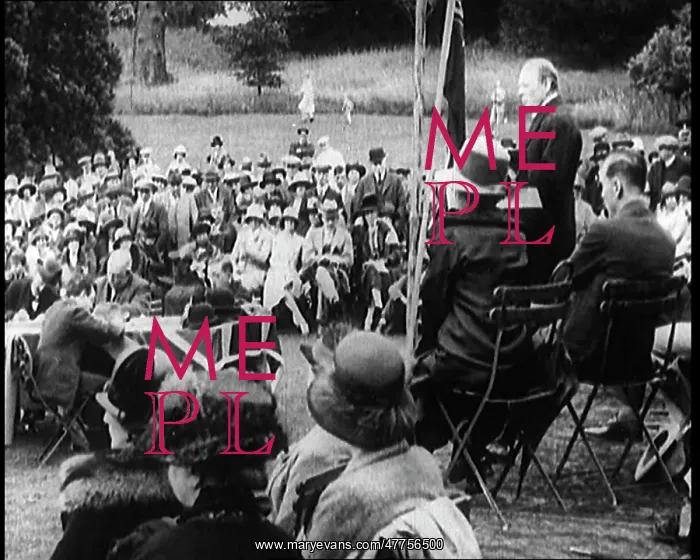 : Winston Churchill Making a Speech From a Platform : Winston Churchill Making a Speech From a Platform