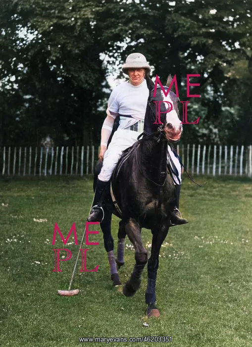 : Winston Churchill playing polo : Winston Churchill playing polo