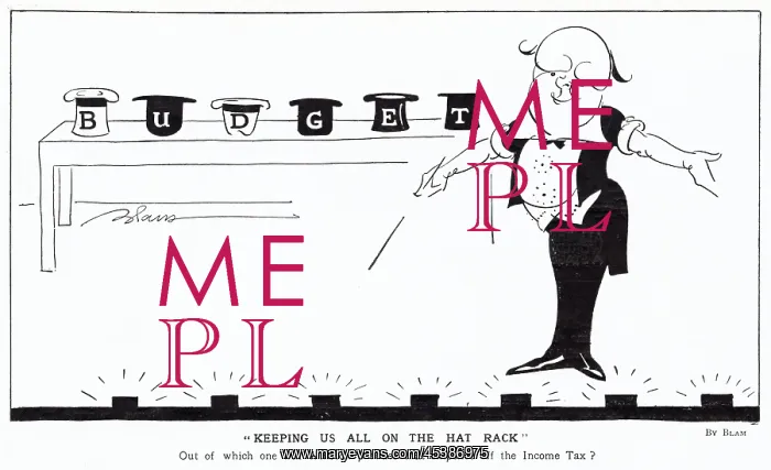 : Winston Churchill presenting budget, by Blam : Winston Churchill presenting budget, by Blam