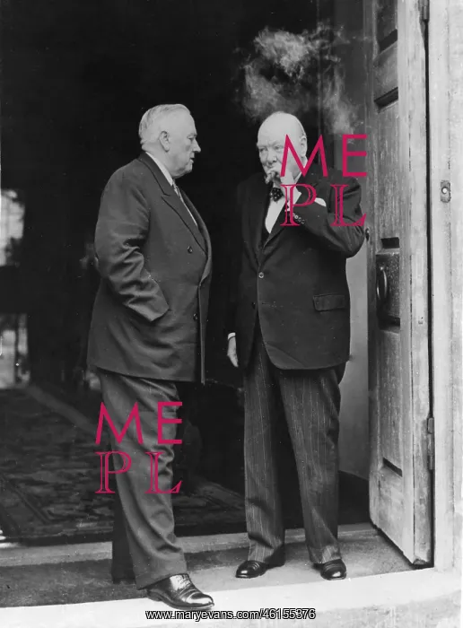 : Winston Churchill and Senator Alexander Wiley : Winston Churchill and Senator Alexander Wiley