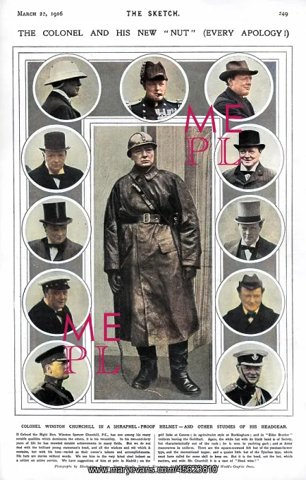  : Winston Churchill and his various headgear