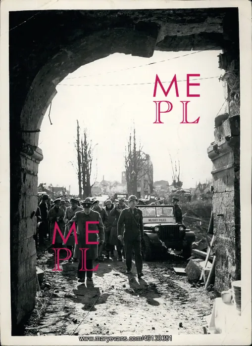 : Winston Churchill visits Siegfried Line, Germany, WW2 : Winston Churchill visits Siegfried Line, Germany, WW2