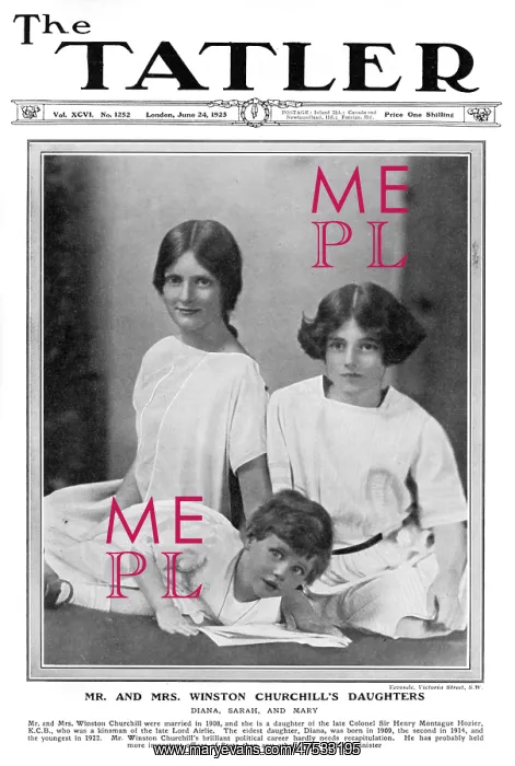 : Winston Churchill's daughters, 1925 : Winston Churchill's daughters, 1925
