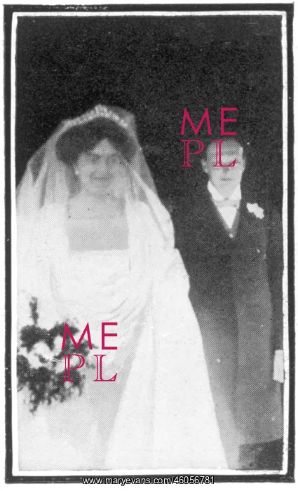 : Winston and Clemmie at their wedding : Winston and Clemmie at their wedding