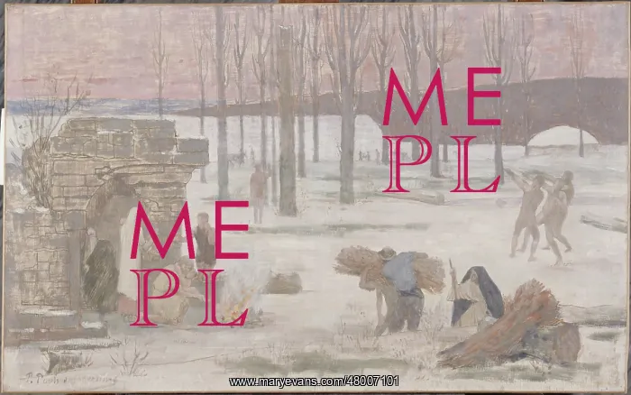 : Winter. Pierre Puvis de Chavannes (1824-1898) : Winter. Pierre Puvis de Chavannes (1824-1898)