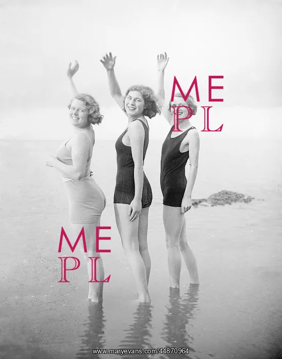 : Winter Bathers 1930s : Winter Bathers 1930s