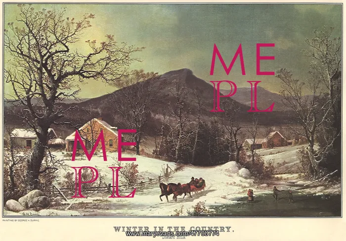 : Winter in the Country - Distant Hills : Winter in the Country - Distant Hills