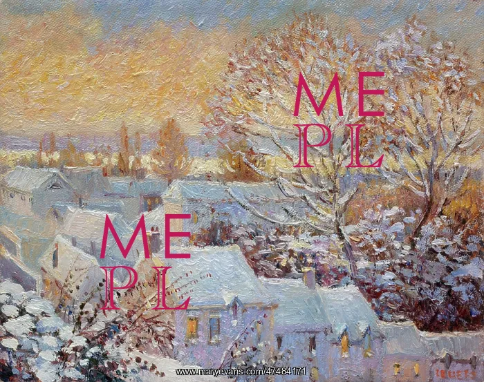 : Winter Evening ' St Florent-sur-Loire : Winter Evening ' St Florent-sur-Loire
