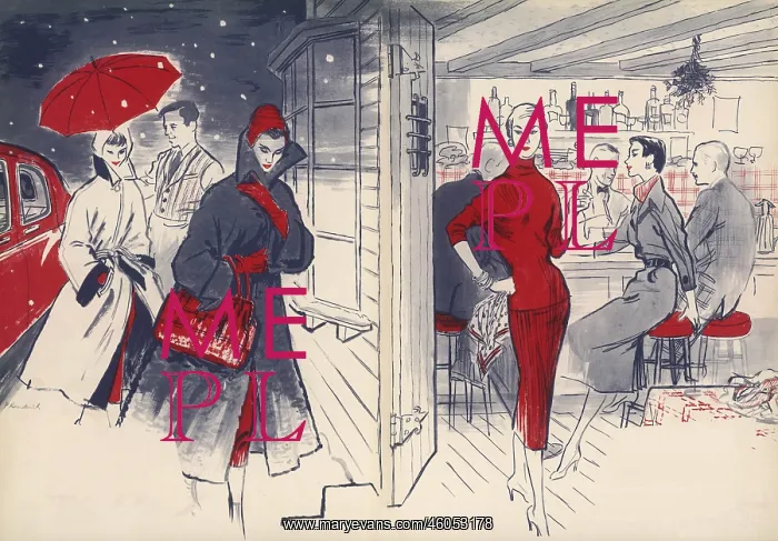 : Winter fashion, 1954 : Winter fashion, 1954