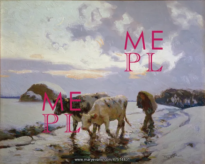 : Winter: Herdsman with Cattle : Winter: Herdsman with Cattle