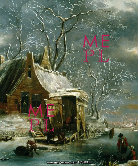 : Winter Landscape with Figures : Winter Landscape with Figures