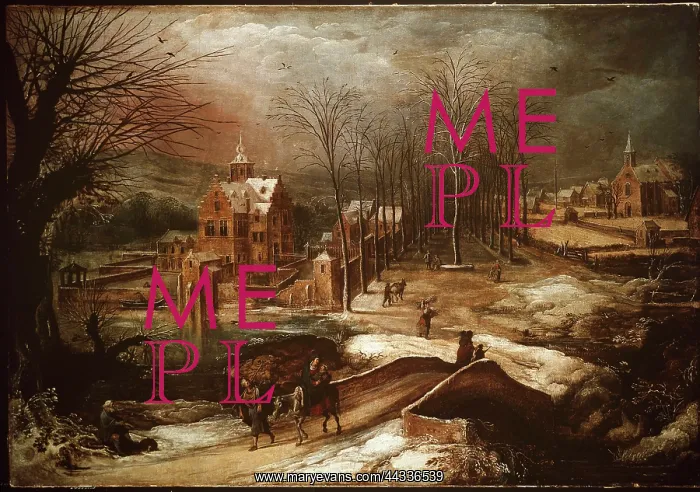 : Winter Landscape with the Flight into Egypt : Winter Landscape with the Flight into Egypt