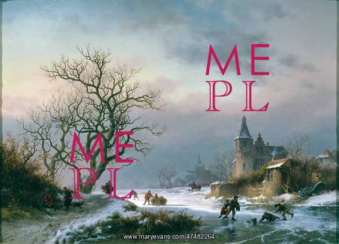 : A Winter Landscape with Skaters : A Winter Landscape with Skaters