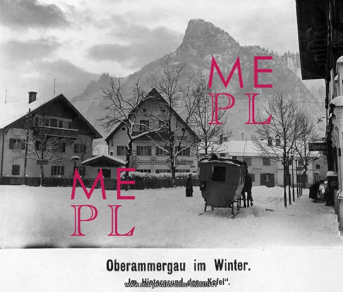 : Winter in Oberammergau, 1921 : Winter in Oberammergau, 1921