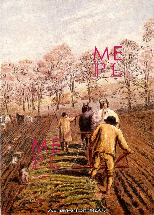 : Winter ploughing with horses : Winter ploughing with horses