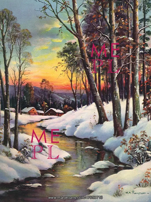  : Winter River Scene