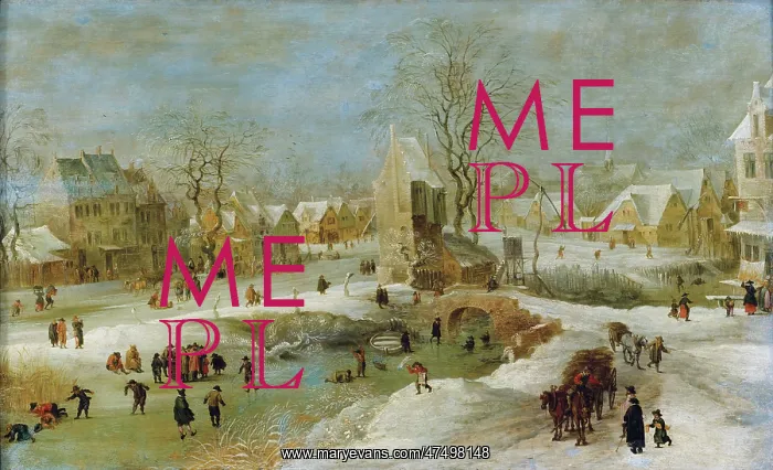 : Winter Scene in Holland : Winter Scene in Holland