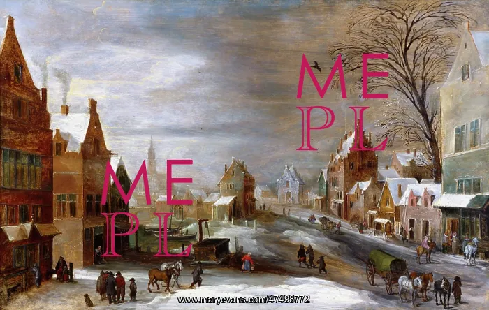  : Winter Scene – in a town