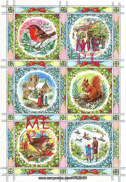 : Six Winter Scenes with Robin and Squirrel : Six Winter Scenes with Robin and Squirrel