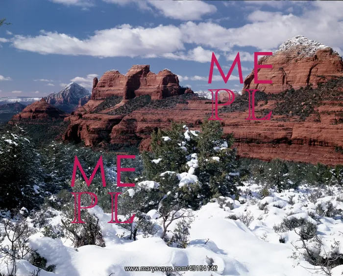 : Winter Scenic In The Canyon : Winter Scenic In The Canyon