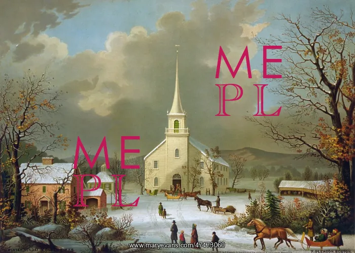 : Winter Sunday in olden times : Winter Sunday in olden times