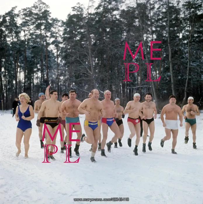 : Winter swimming devotees, 1971 : Winter swimming devotees, 1971