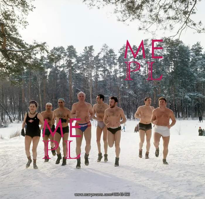 : Winter swimming devotees, 1971 : Winter swimming devotees, 1971