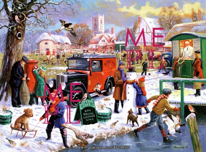 : Winter on the Village Green : Winter on the Village Green