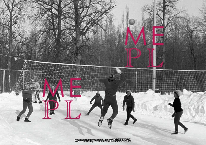 : Winter volleyball, 1982 : Winter volleyball, 1982