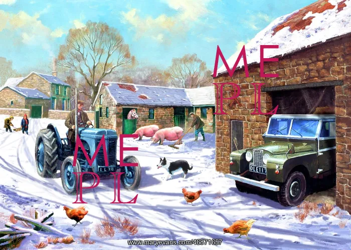 : Winter work on the farm : Winter work on the farm