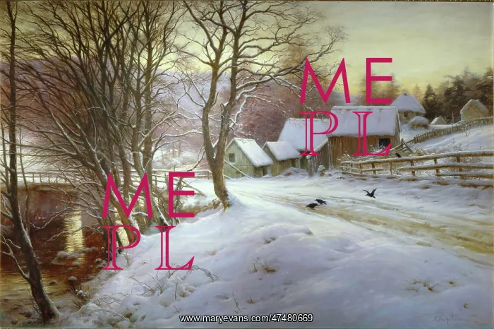 : A Winter's Morning - snow scene : A Winter's Morning - snow scene