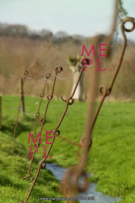 : Wire pickets usewd as fencing posts : Wire pickets usewd as fencing posts