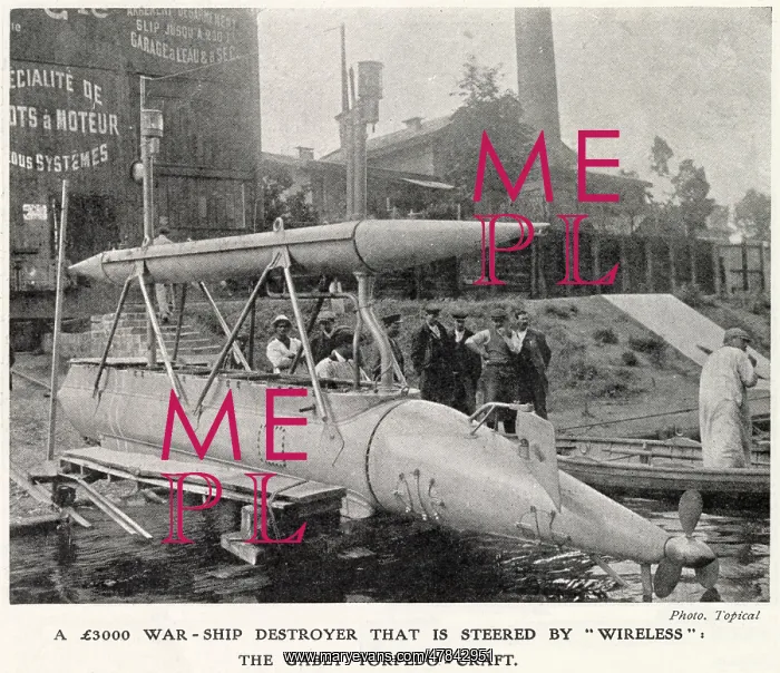 : Wireless Hertzian Wave Torpedo Craft 1909 : Wireless Hertzian Wave Torpedo Craft 1909