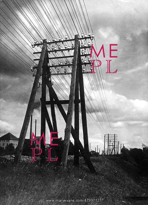 : Wires alongside a railway : Wires alongside a railway