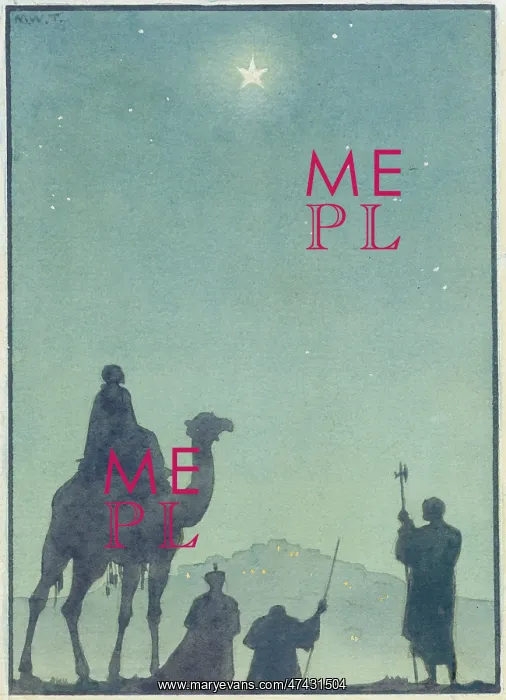 : The three wise men follow the star to Bethlehem : The three wise men follow the star to Bethlehem