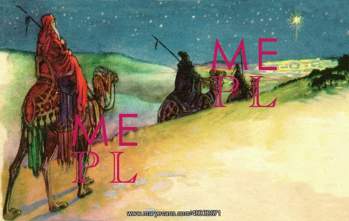  : The three wise men following the star