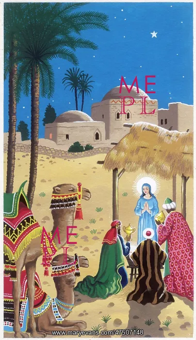 : Three Wise Men beside the Holy Crib : Three Wise Men beside the Holy Crib