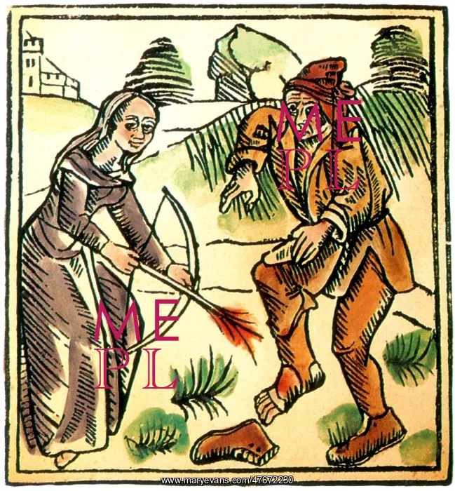 : Witch Cures with Enchanted Arrow, 1489 : Witch Cures with Enchanted Arrow, 1489