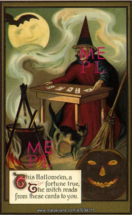  : Witch Reading Cards