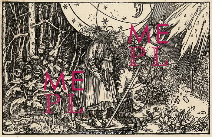 : Witch uses distaff summon up a storm, 1537 : Witch uses distaff summon up a storm, 1537