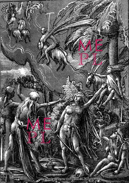: witchcraft, Witches Sabbath, pen drawing by : witchcraft, Witches Sabbath, pen drawing by