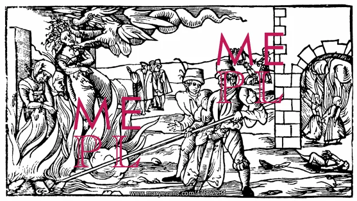 : Witches Burned at Stake, 1555 : Witches Burned at Stake, 1555