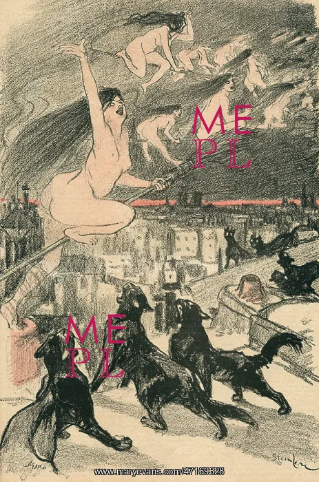 : Witches fly to the sabbat : Witches fly to the sabbat