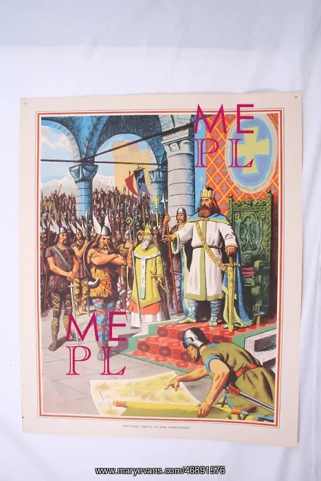 : Wittekind submits to king, charlemagne, royal : Wittekind submits to king, charlemagne, royal