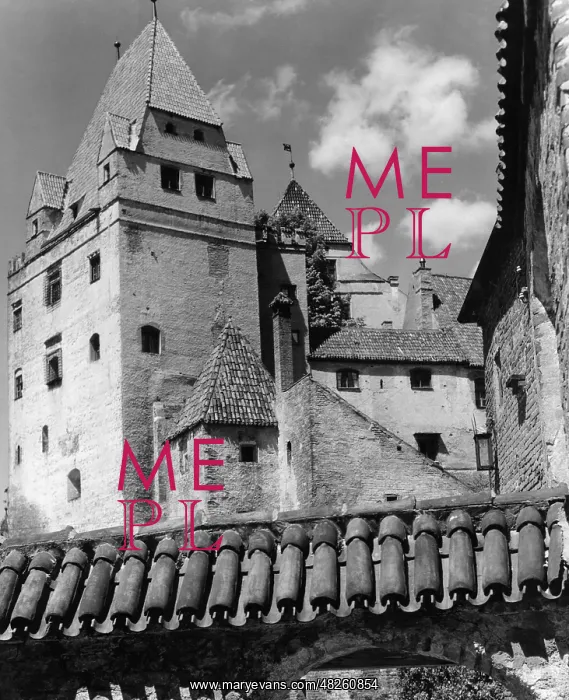 : Wittelsbach Tower at Trausnitz Castle in Landshut : Wittelsbach Tower at Trausnitz Castle in Landshut