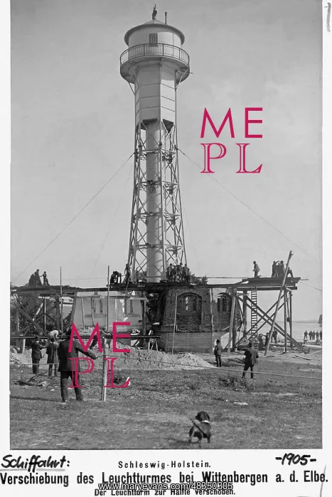 : The Wittenbergen lighthouse, 1905 : The Wittenbergen lighthouse, 1905