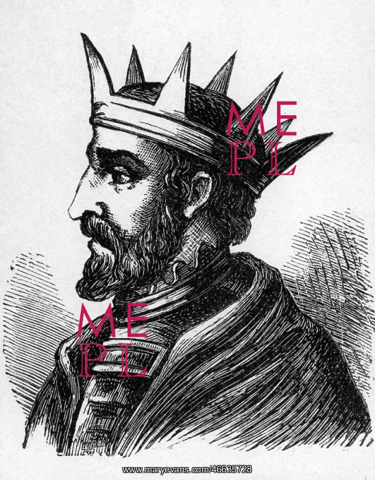 : Witteric, King of the Visigoth 603 - 610, portrait : Witteric, King of the Visigoth 603 - 610, portrait