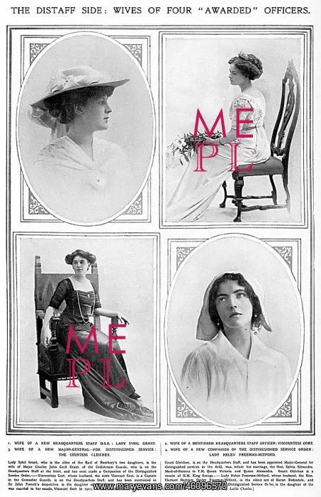 : Wives of four awarded officers, WW1 : Wives of four awarded officers, WW1