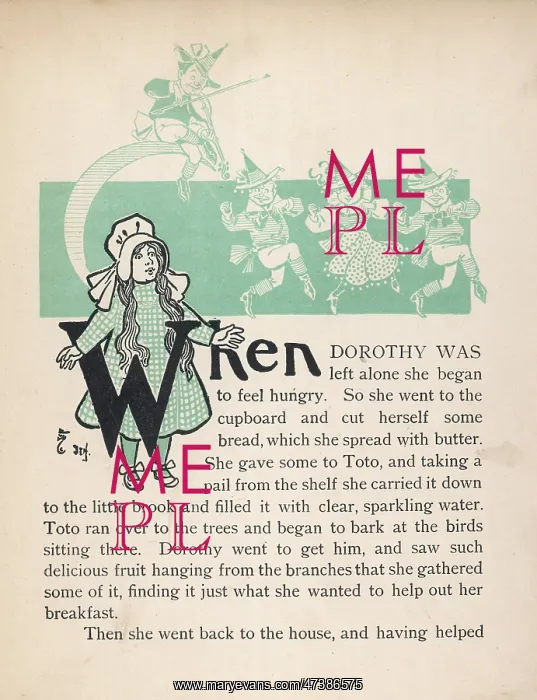 : WIZARD OF OZ / DOROTHY : WIZARD OF OZ / DOROTHY