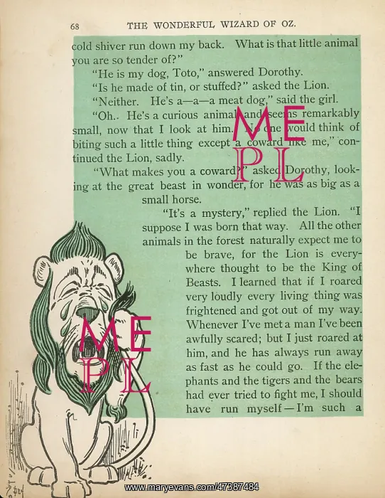 : WIZARD OF OZ / LION CRYING : WIZARD OF OZ / LION CRYING